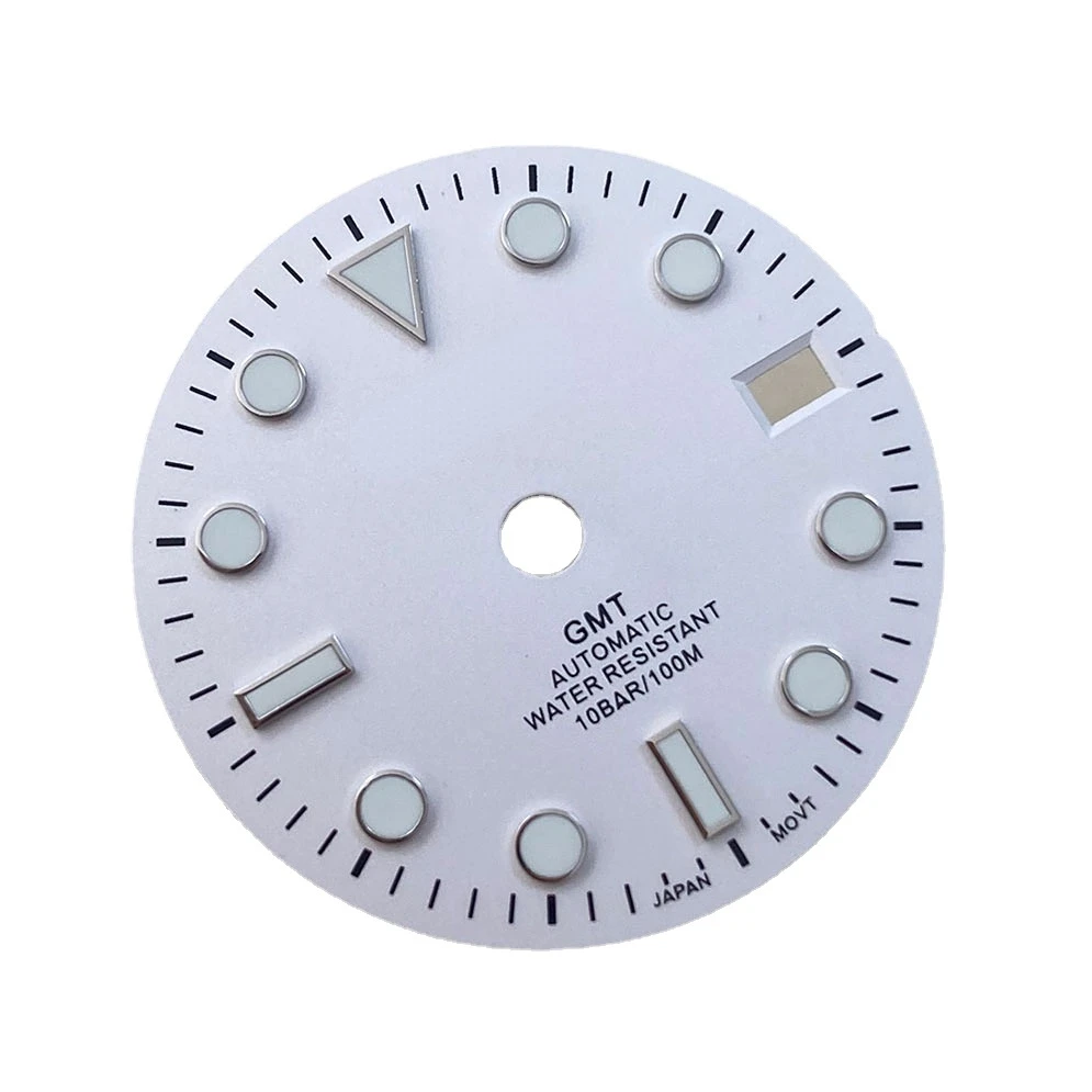 Аксессуары для часов циферблат 29 мм GMT движения NH34 модифицированные детали Sunburst