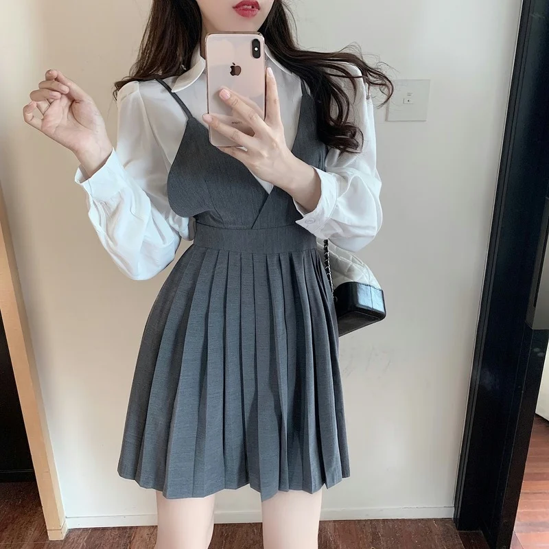 Повседневные белые рубашки с длинным рукавом женская блузка лацканами топы