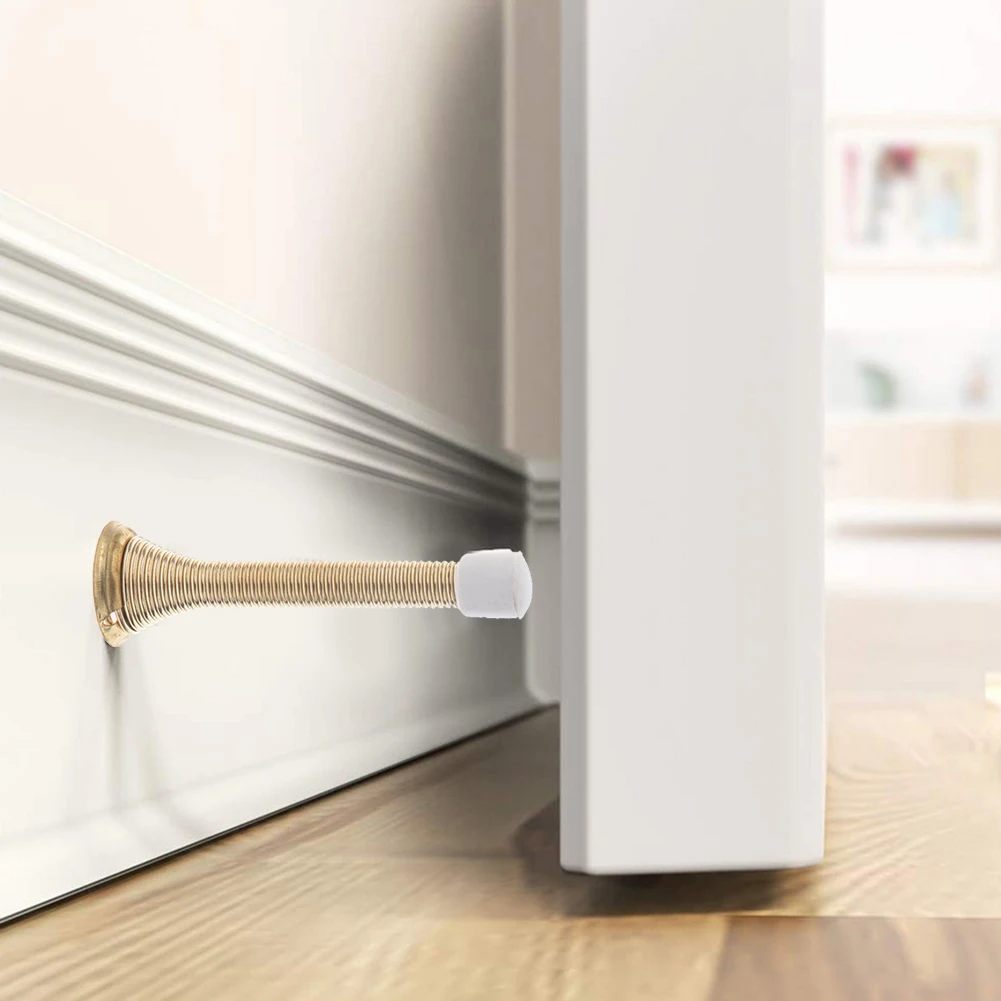 

Home Bedroom Door Stopper Telescopic Spring Wall Decorative Door Stop Hardware for Household Bedroom Door Protection