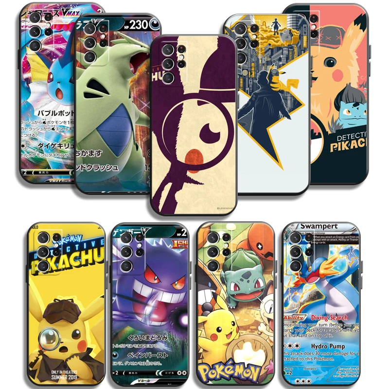 

Pokemon Pikachu Phone Cases For Samsung Galaxy A31 A32 A51 A71 A52 A72 4G 5G A11 A21S A20 A22 4G Funda Soft TPU