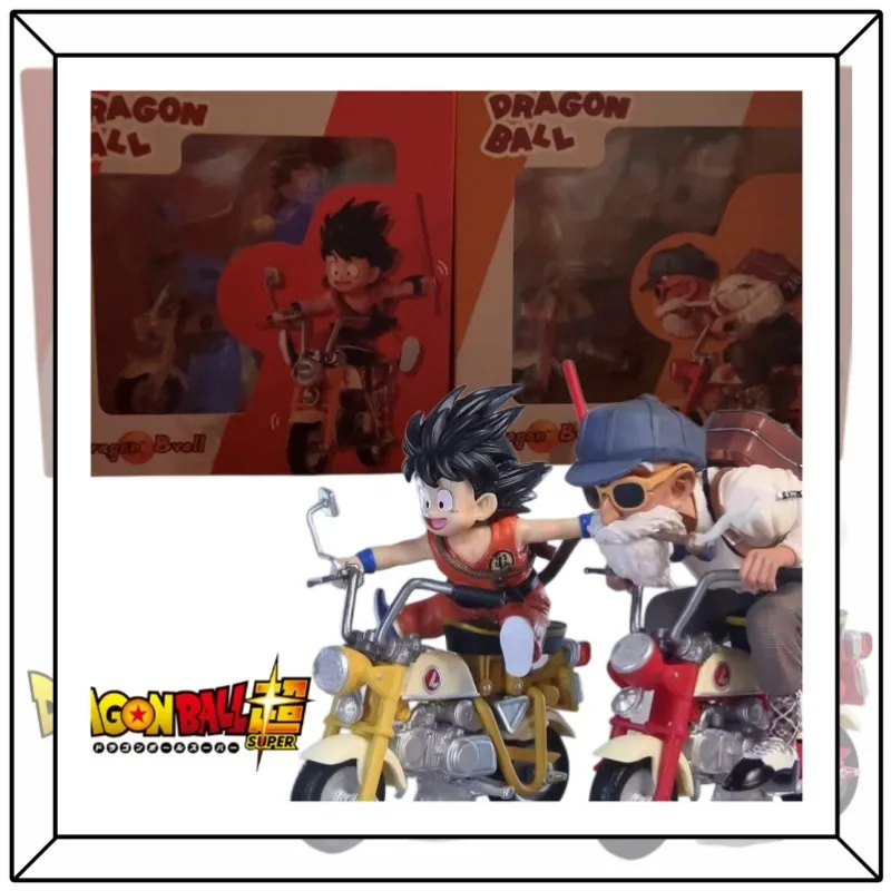 

Dragon Ball Z Anime Figures 15cm Master Roshi Son Goku Figurine Ride Motorcycle Statue Collectible Pvc Model Decoration Toy Gift