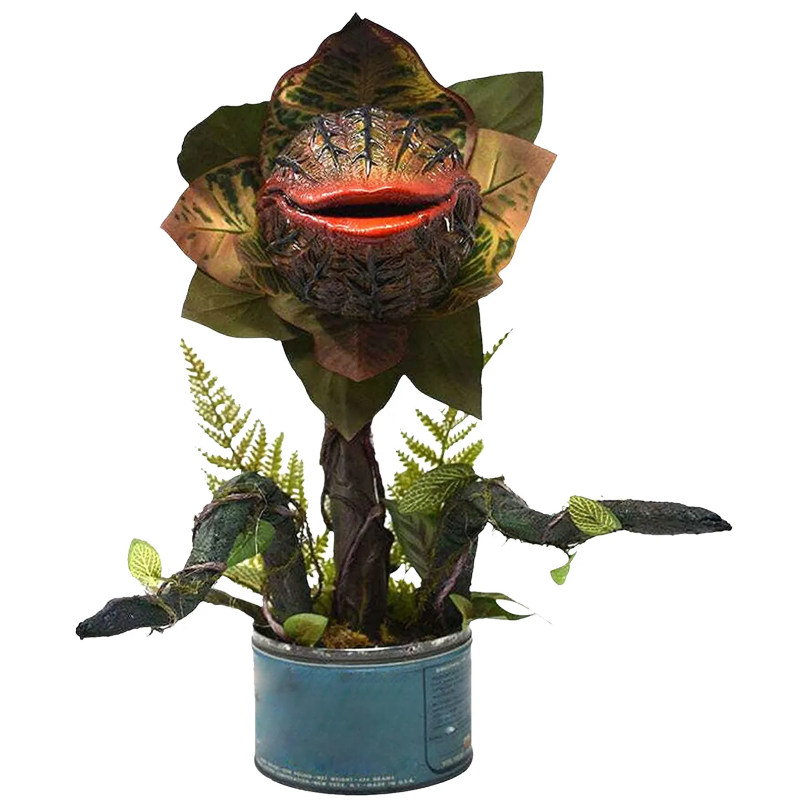 

Halloween Piranha Ornament Resin Piranha Sculpture Garden Decoration Realistic Carnivorous Plant Statue Movie Prop Plant Crafts