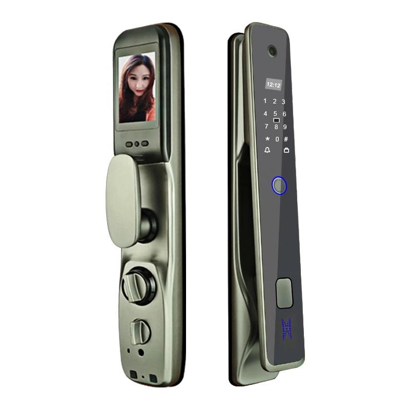 Купи Factory price cheap electronic biometric smart sliding fingerprint security digital Wifi Ttlock glass door lock за 11,221 рублей в магазине AliExpress