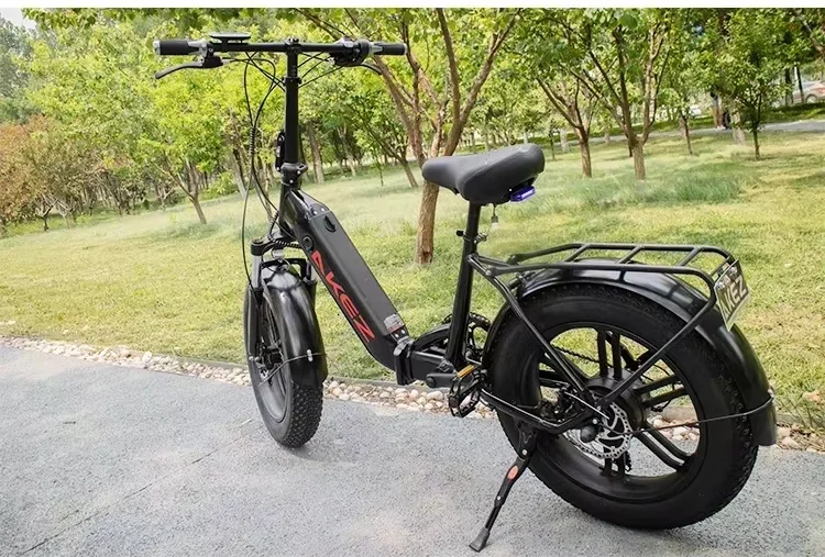 AKEZ 500W 48V Электрический складной велосипед для взрослых из алюминиевого сплава, женский 20-дюймовый высокоскоростной 20*4.0 Fat Tire Snow Электрический велосипед для электровелосипеда (art.: 3920cfa2f60fa) - 3920cfa2f60fa