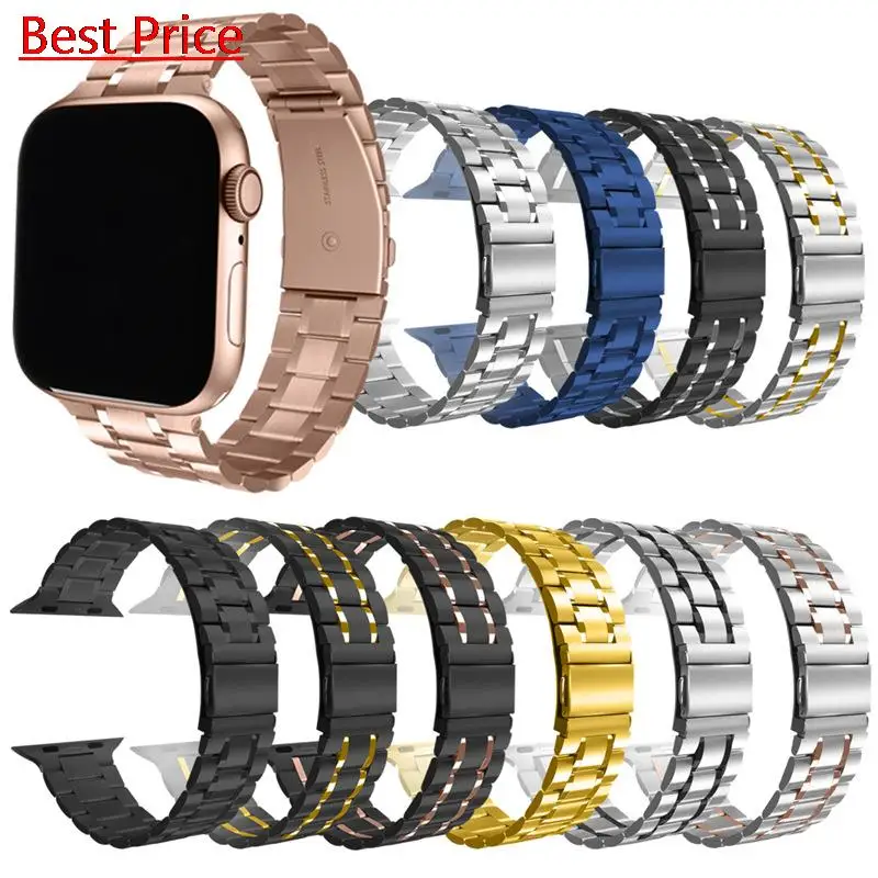 

Dhl 100Pcs Metal Strap for Apple Watch Band 44mm 42mm 40mm 38mm 41 45mm Stainless Steel Bracelet for iWatch 7 6 SE 5 4 3 Series