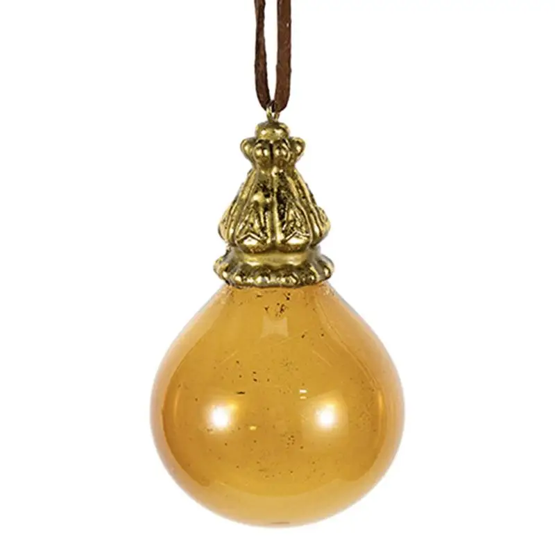 

Gold Christmas Bulb Ornaments LED Lights Ball Hanging Bulbs Fillable Ornaments For Christmas Tree Home Outdoor Decoration