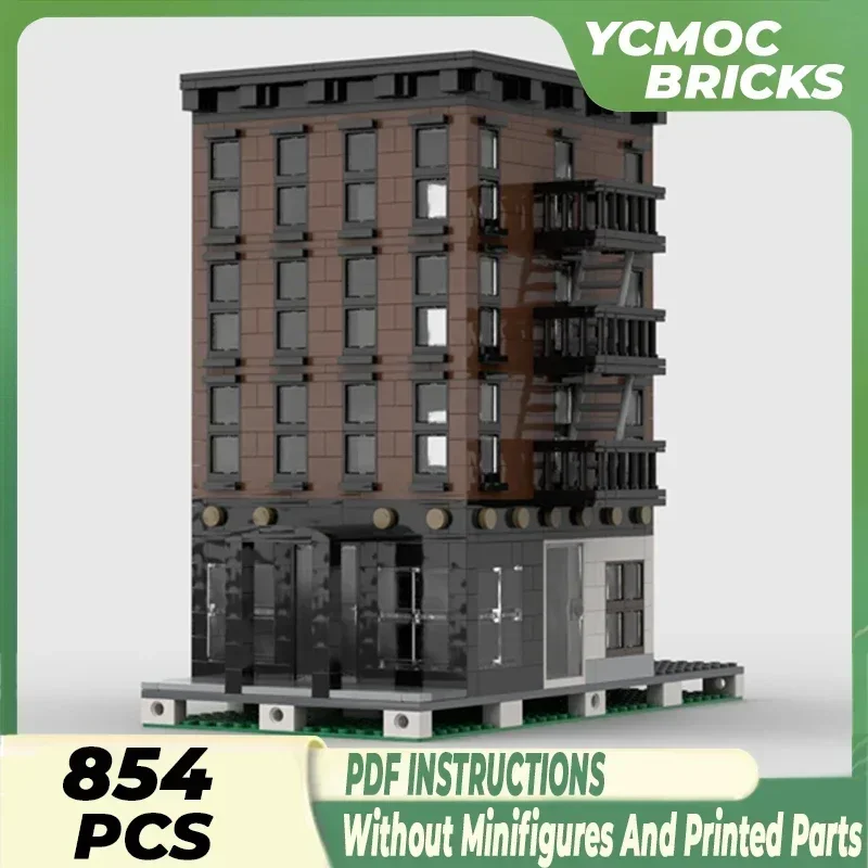 Нью-Йоркская квартира модульная городская модель с видом на улицу Moc