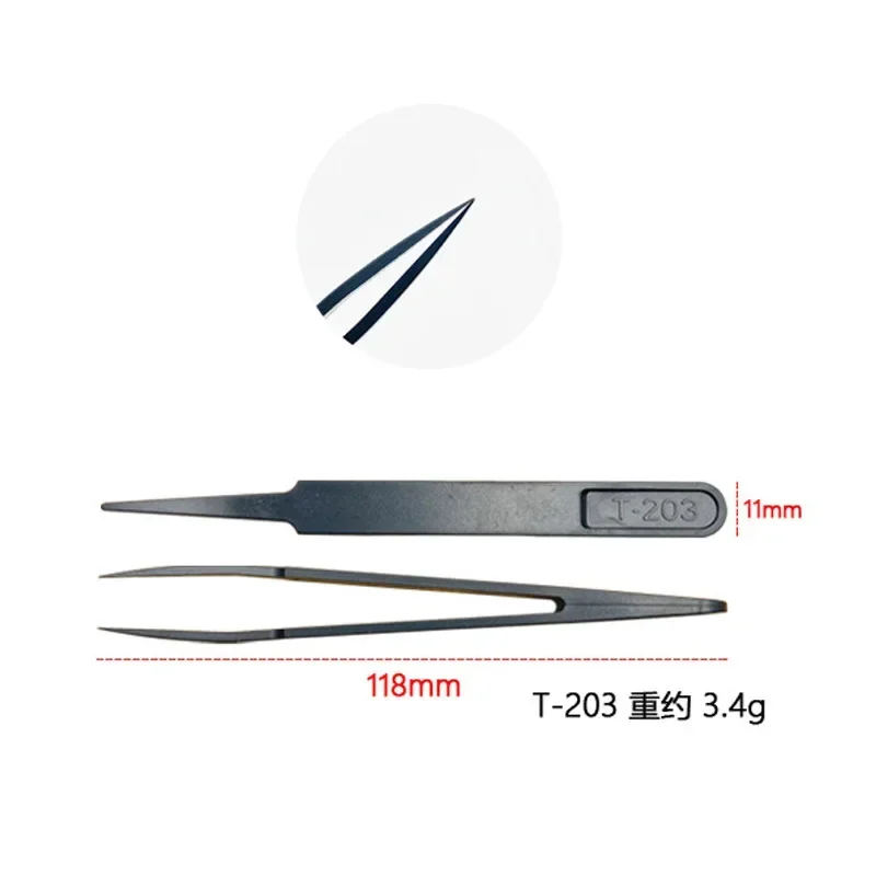 

Профессиональный пластиковый пинцет для бровей, антистатические безопасные электронные инструменты для промышленного обслуживания, многофункциональные женские инструменты для красоты ногтей