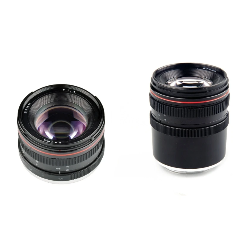 

50mm F1.4 Medium Telephoto Portrait Full Frame Lens with Lens Cover for A7M2,A7S,A7R/77D,80D,5D4/D7100 D810 Cameras