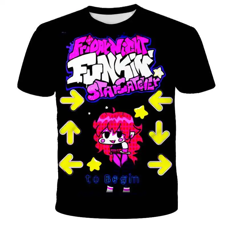 

Toddler Friday Night Funkin 3D Print T Shirts Boys Girls Cartoon Anime Tee Tops Summer Kids Tshirts Children T-shirts Streetwear