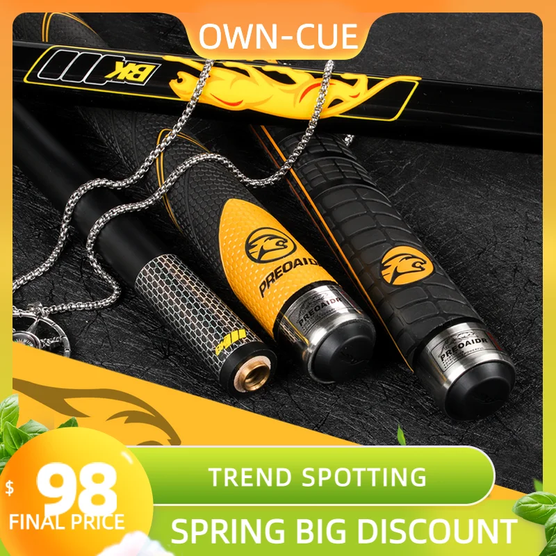 

PREOAIDR 3142 BK3 Carbon Fiber 13mm Tip 3 Pieces Punch&Jump Cue Carbon Maple Technology Shaft Uni-loc Joint Break Punch Cue Kit