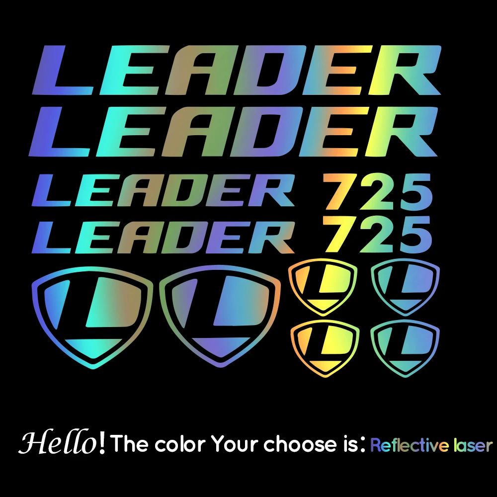 

For LEADER 735 Bikes Bicycle Frame MTB BMX Race Road Vinyl Die-Cut Graphic Stickers Set Frame body Decal Sticker Kit