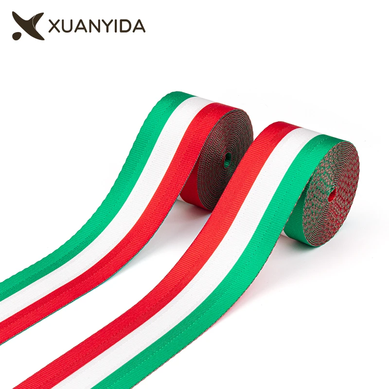 

Ремень безопасности Xuanyida с итальянским флагом, 3,6 м, ремни безопасности, стандартные ремни безопасности для гоночных автомобилей