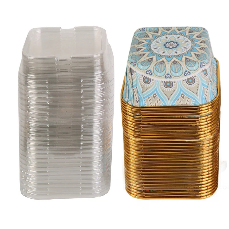 

Одноразовые квадратные чашки для кексов Bohemien style 50 шт