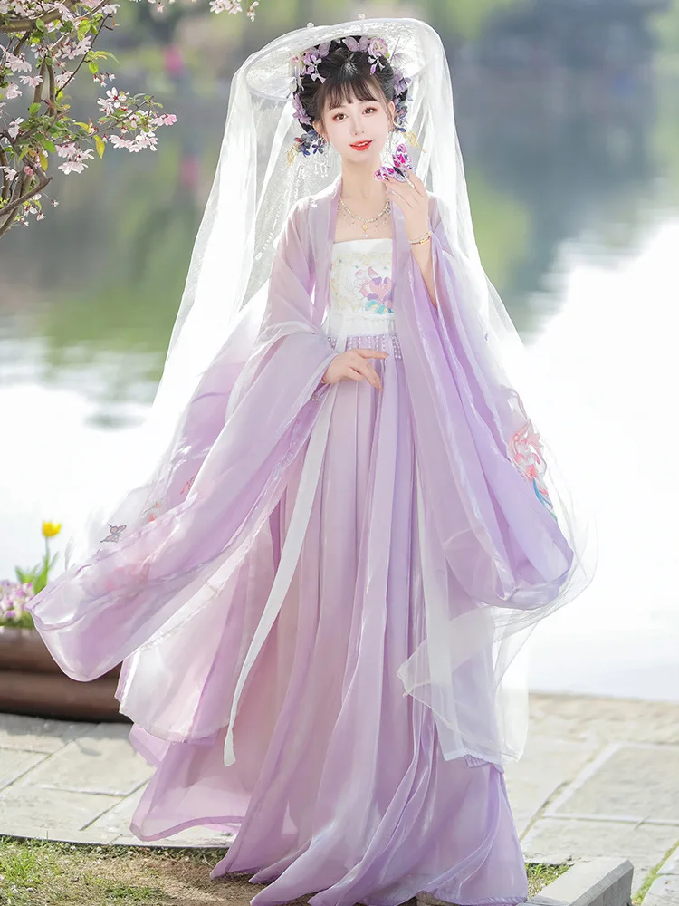 NT235 оригинальное женское древнее платье династии Тан Ханфу рубашка с большими