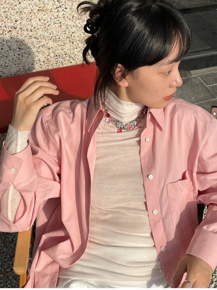 Романтическое ожерелье HUANZHI INES с милыми розовыми цветами красочный винтажный