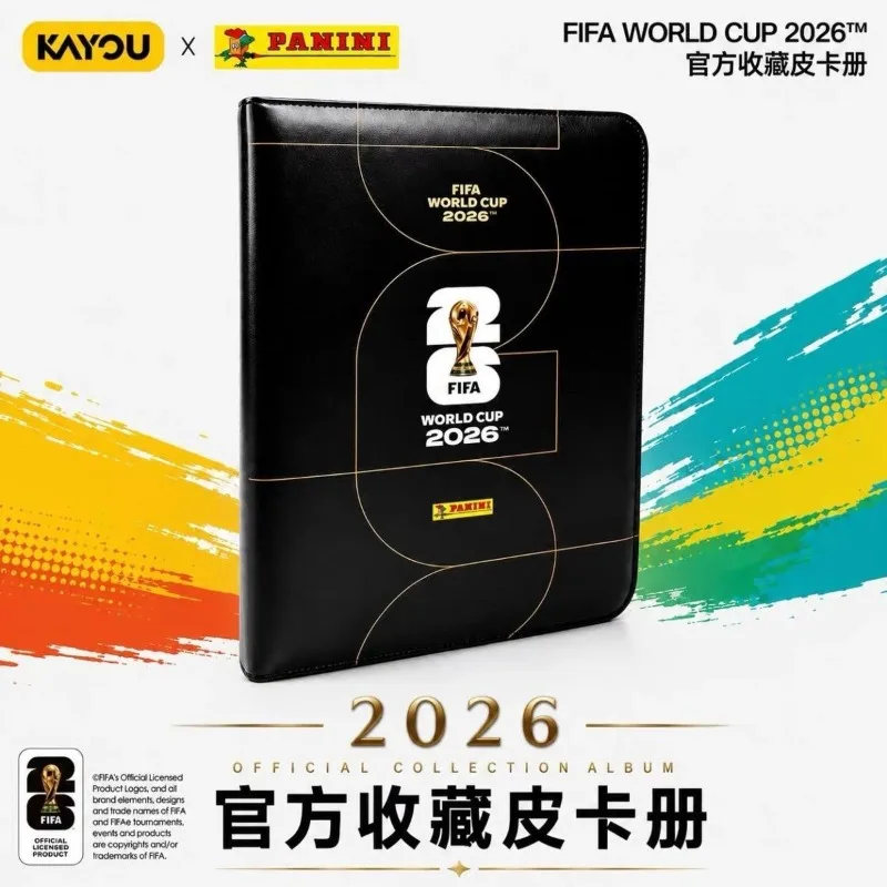 Фото Альбом-книга к Чемпионату мира по футболу 2026 года: Футбольные звезды Роналду, Месси, Мбаппе. Папка с отделениями для карточек, коллекционный альбом на молнии для хранения карточек. №1