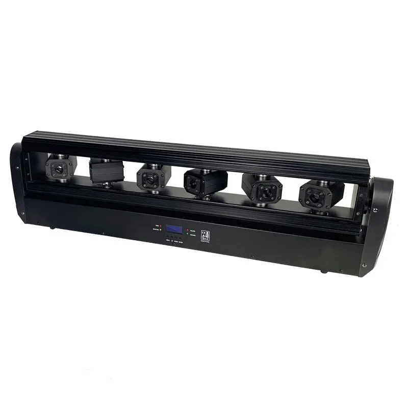 Профессиональный DMX512 DJ сценический эффект освещения проектор 6 глаз 6x500 МВт RGB 3 в 1