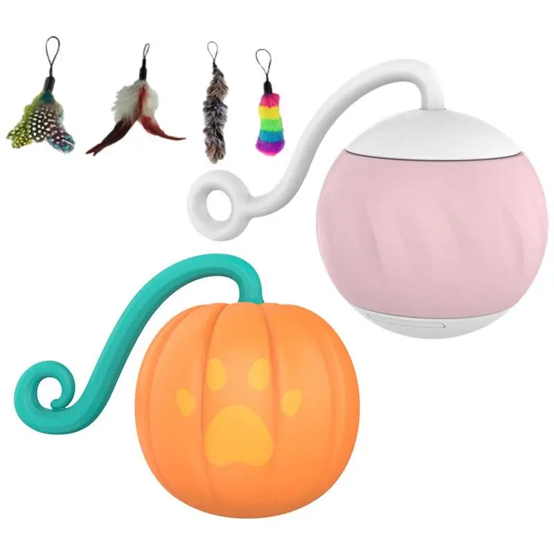 

Электрическая игрушка для кошек, мяч для котят, интерактивный движущийся мяч для дома, игрушка с дистанционным голосовым управлением, умная...