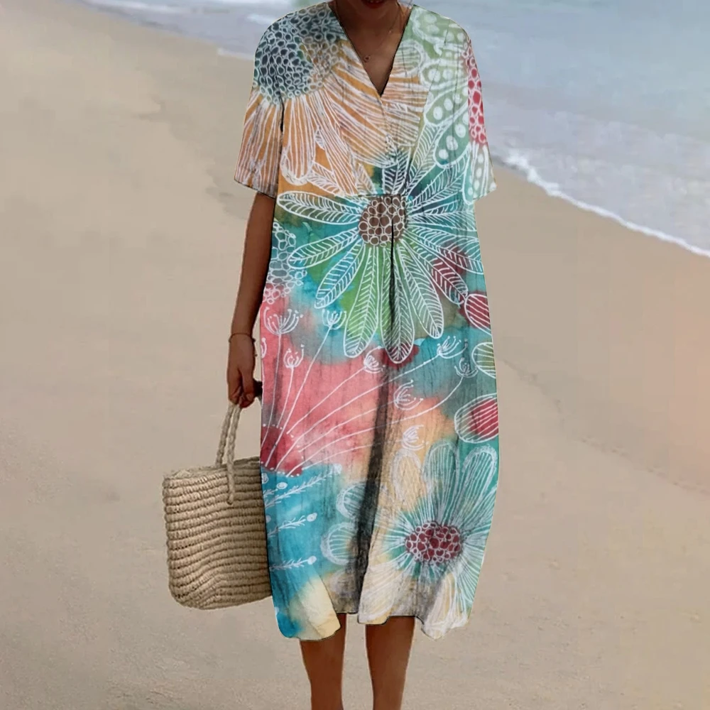 Женское длинное платье-багги роскошное Брендовое винтажное льняное