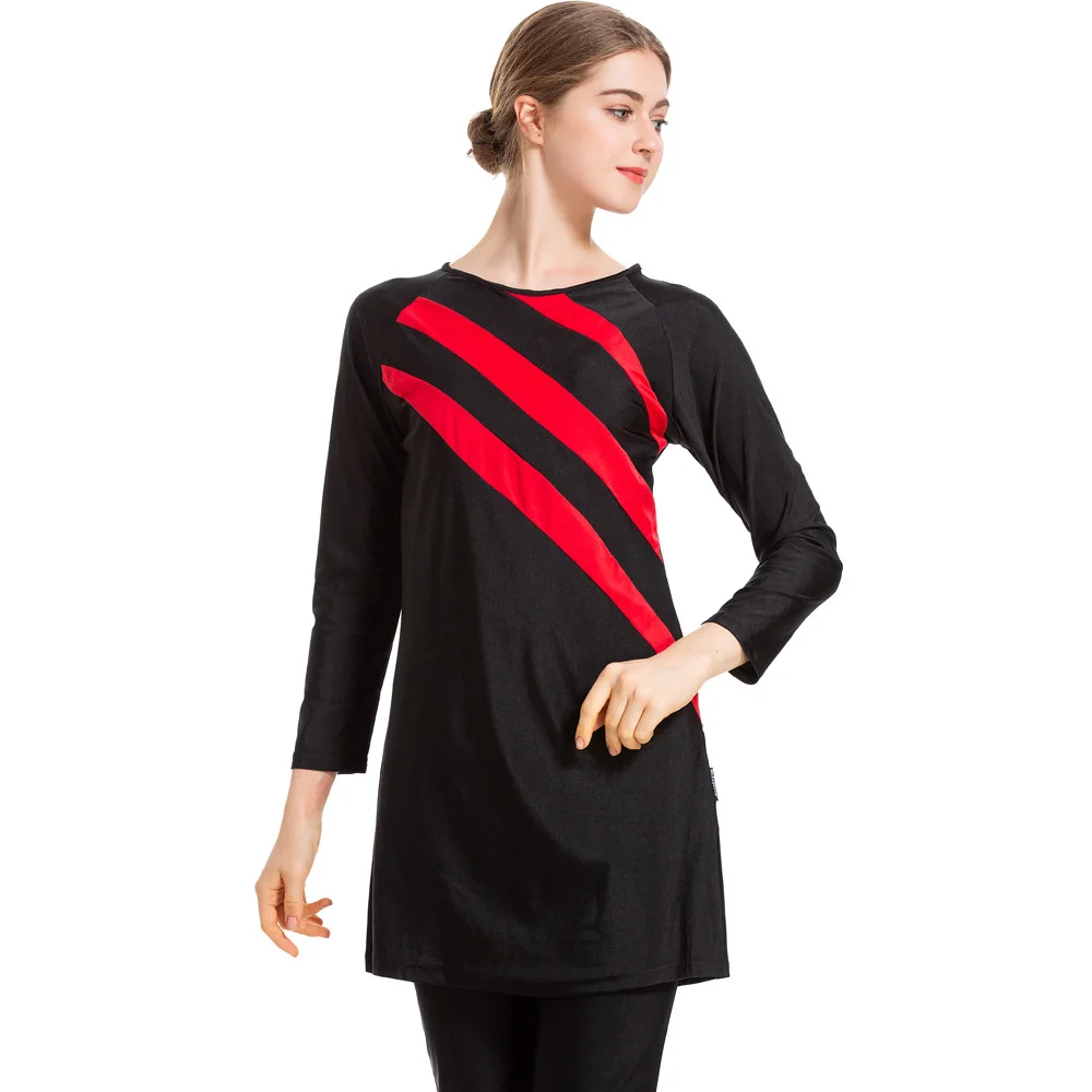 Мусульманские купальники 2024 женский эластичный спортивный купальник с принтом