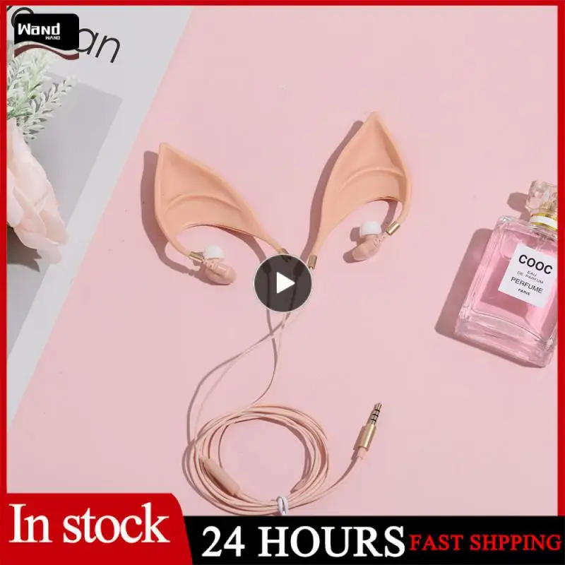 

1~10PCS 3.5mm Holiday Gifts Stereo Cosplay Elves Silica Gel Earbuds In-Ear Headphone Elf Ears Earphone Fairy