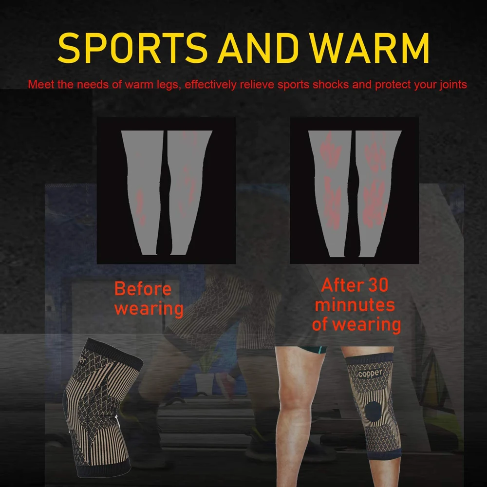 1 шт. медные наколенники для мужчин и женщин |