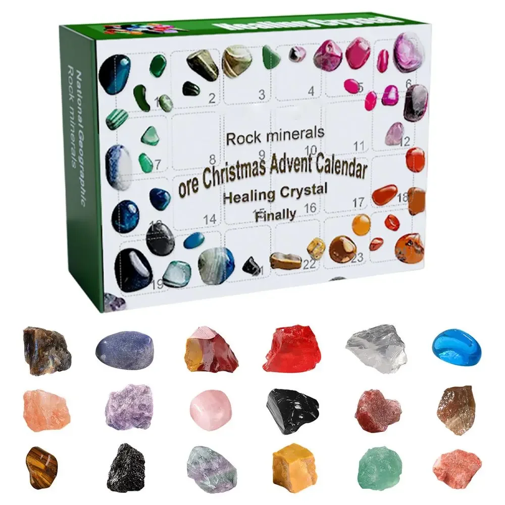 

Ore Christmas Advent Calendar 2022 Gemstone Collection Count Down To Christmas Rocks Minerals Fossils Advent Calendar Toy Gifts