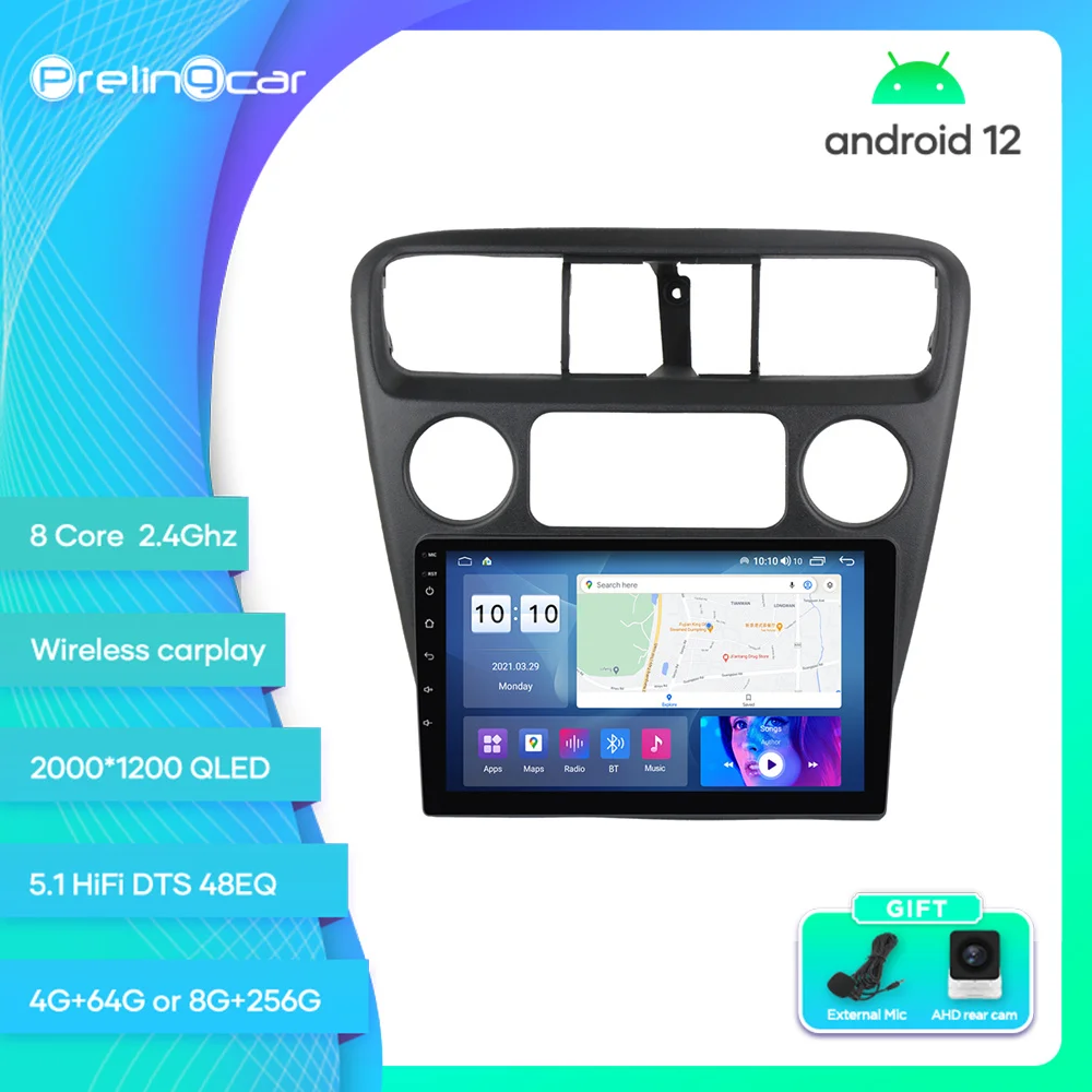 

Prelingcar For HONDA ACCORD6 Android 12 Car Monitor 8 256g Carplay RDS GPS Built 2din Radio DVD Player 5.1HIFI DST