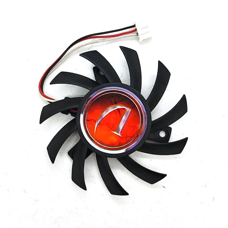 Вентилятор охлаждения для видеокарты диаметр 6 5 см шаг 4 0 12 В 35 А PLA07010S12H