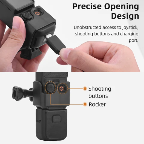 Адаптер рамы из АБС-пластика, расширительный штатив для DJI OSMO Pocket 3, можно использовать с зажимом для рюкзака, держателем для велосипеда, подвесом для камеры