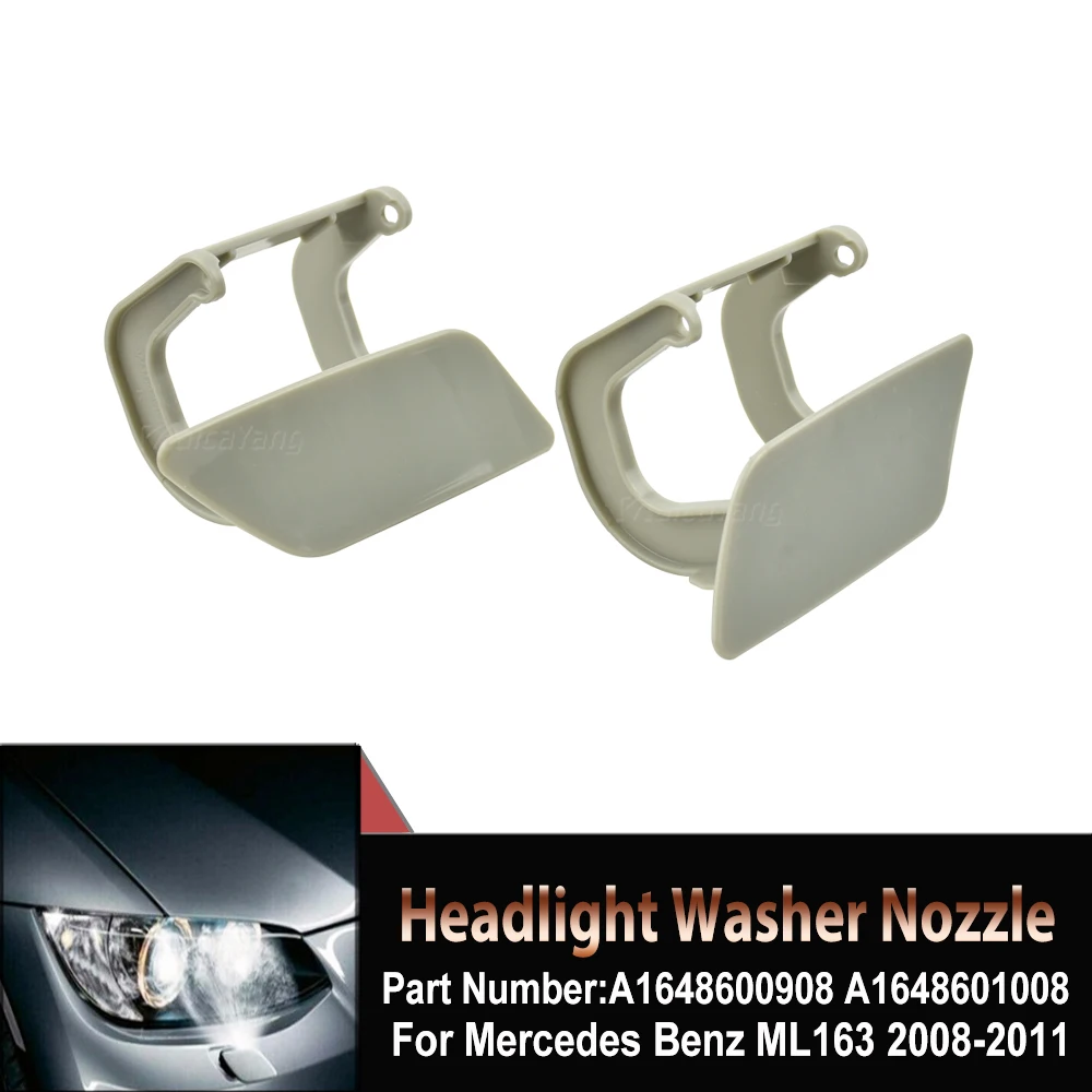 

Hight Quality Front Left/Right Headlamp Washer Nozzle Cover Sprayer Caps For Mercedes Benz ML163 2008-2011 A1648600908 164860108