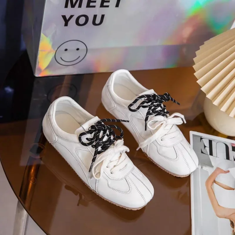 Damskie trampki markowe buty sportowe 2024 jesień nowe zamszowe płaskie na co dzień projektant klasyczne zasznurowane bieganie Zapatillas Mujer