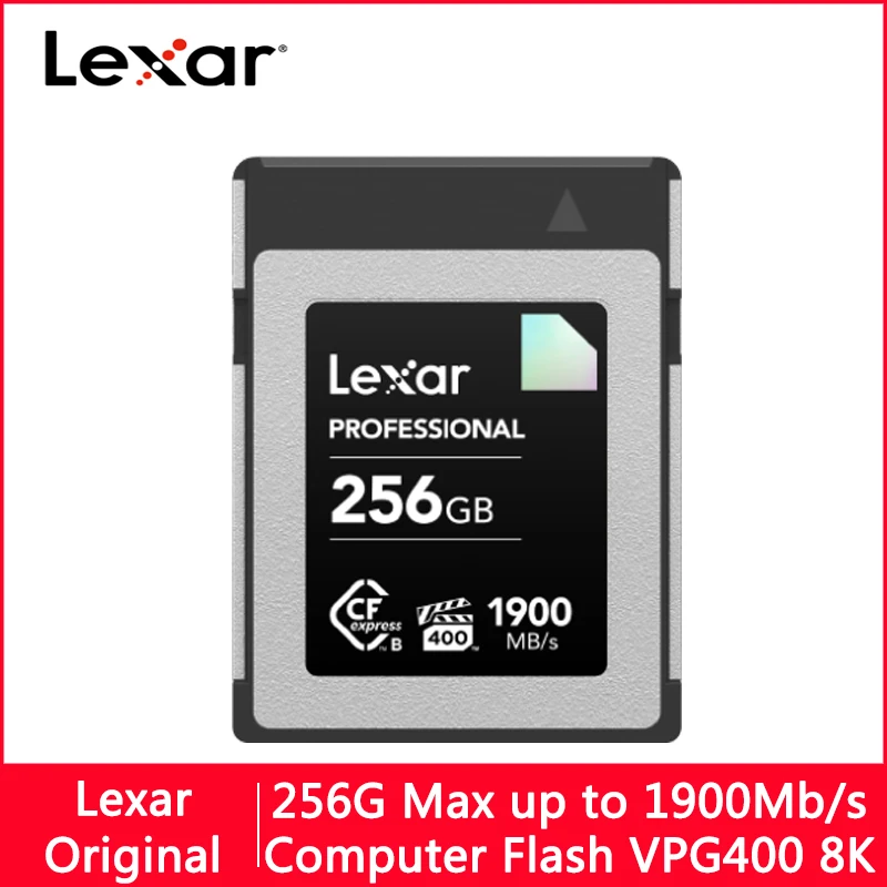 

Lexar CF Card CompactFlash 128GB up to 1900M VPG400 8K TypeB Interface Flash Memory Card 256GB CF Cards Full HD For Camera Video