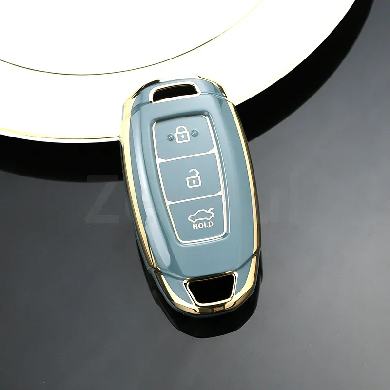 

Автомобильный брелок из ТПУ для Hyundai Elantra Grandeur Accent Solaris Sonata Palisade Kona Creta I20 I30 IX35 IX25, чехол для автомобильного ключа
