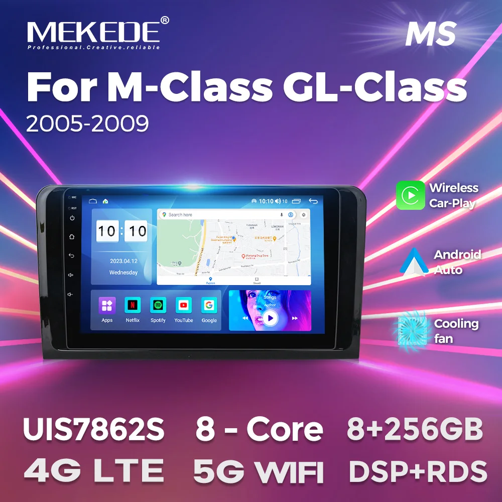 

Android Car Stereo Radio For Mercedes Benz M Class W164 GL Class X164 ML GL ML350 ML500 GL350 GL450 Wireless Carplay 4G LTE Wifi