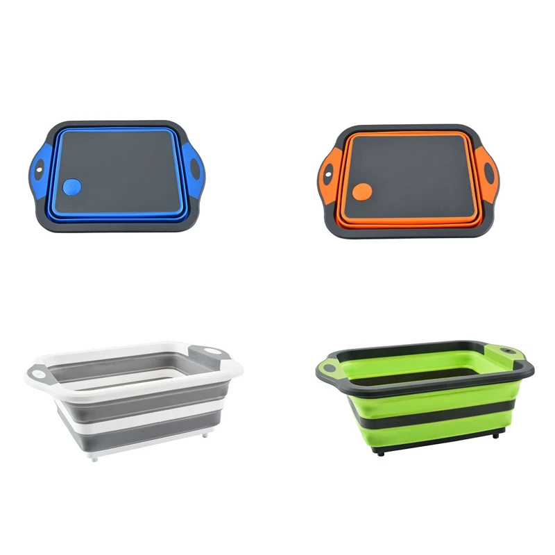 

Collapsible Cutting Board Multifunction Chopping Board Slicing Board For Camping Picnic Bbq Kitchen