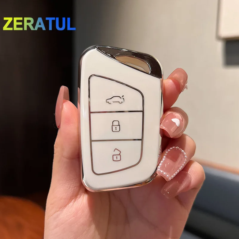 Чехол для автомобильного ключа из ТПУ, защитная оболочка для JAC JIAYUE J7 A5 X4 X7 IC5 IEV7S S3 T8 Refine S4 S7 M6 E20x E40x, аксессуары