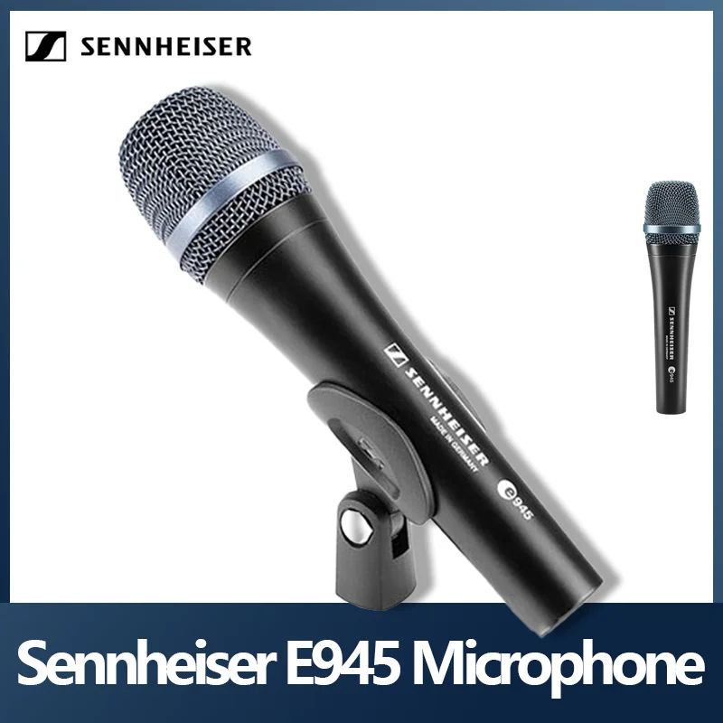 

100% Original Sennheiser E945 Microphone Handheld Mic Professional Wired Super-Cardioid DynamicPerformance Live Vocals Karaoke