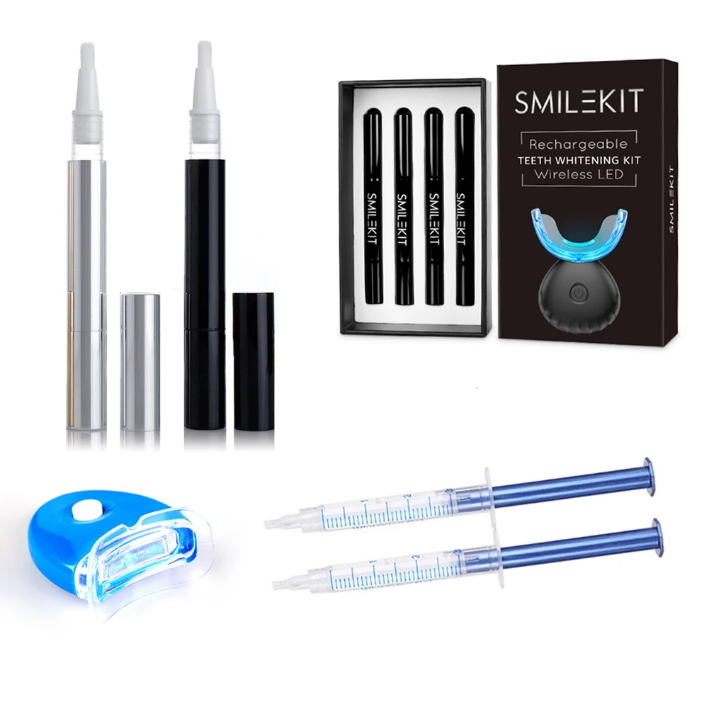 

3ML Teeth Whitening Gel Syringe Carbamide Peroxide 35% 44% Dental Tooth Bleach System Mini LED Light Dentist Oral Hygiene Tools