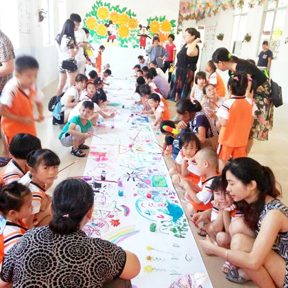 

Painting Paper Roll 2 Rolls, 500x30cm Kids Drawing Paper Office Home Tracing Sketching Roll Sturdy Children Crafts Rolling