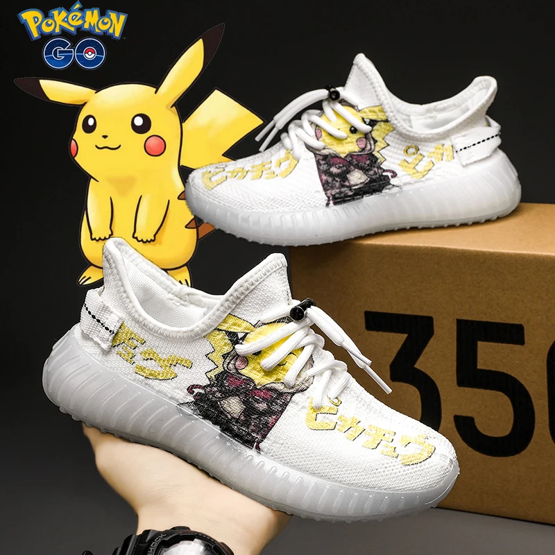

Anime Pokemon Pikachu Children's Shoes Spring New Cartoon Joint Name Boys and Girls Sports Shoes Outdoor Non-Slip Coconut Shoes