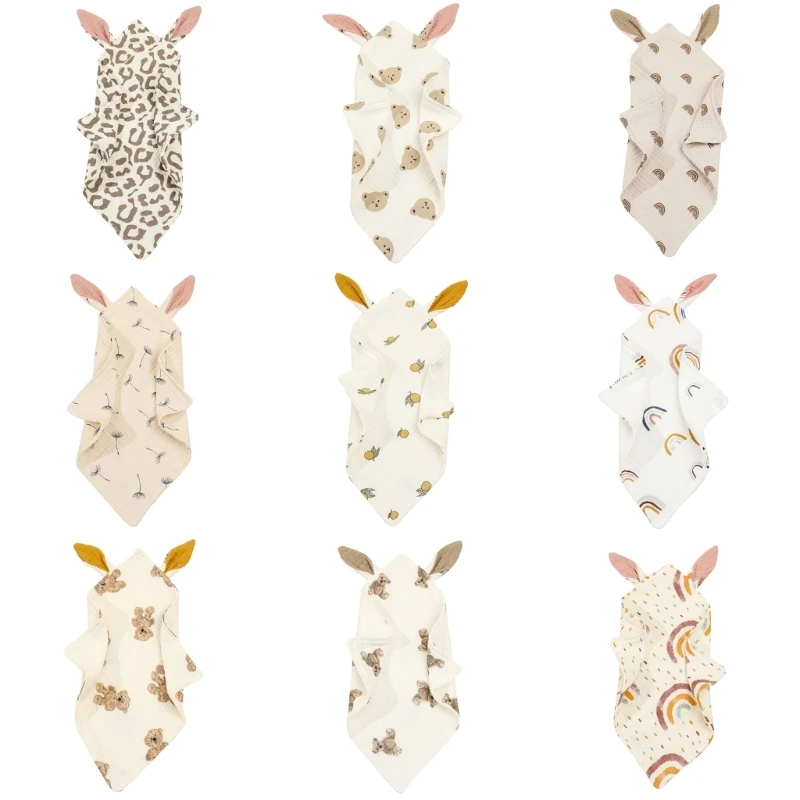 

Муслиновые мочалки для младенцев, полотенце для лица из натурального органического хлопка, Супермягкие Детские муслиновые квадраты многор...