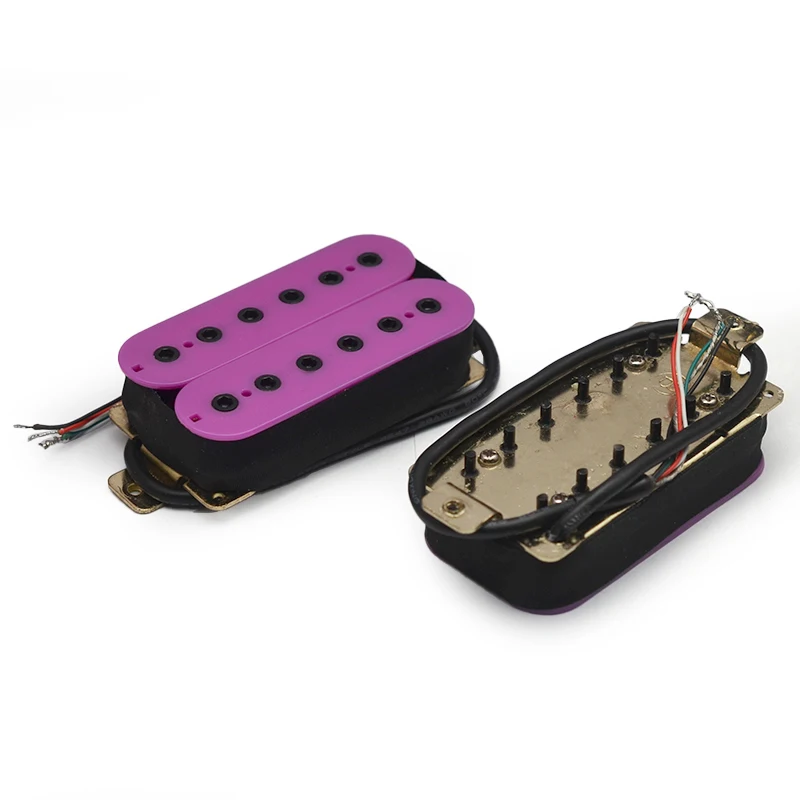 Фото Электрогитара Humbucker 12 Регулируемый шестигранный винт двойная катушка для 6-струнной гитарной катушки Spliting Pickup N7.5K/B15K фиолетовый выход №4