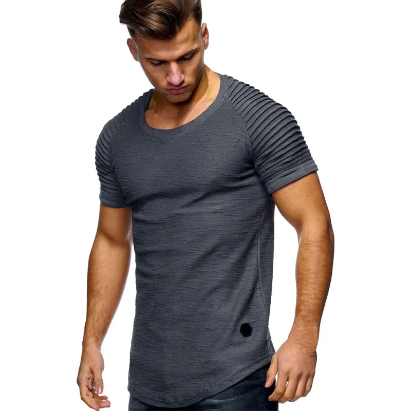

NO.2 A1485 Summer Men T Shirt Bamboo Fiber Breathable Short Sleeve Streetwear T-Shirts Casual Solid T Shirt Men Slim Tops Tee