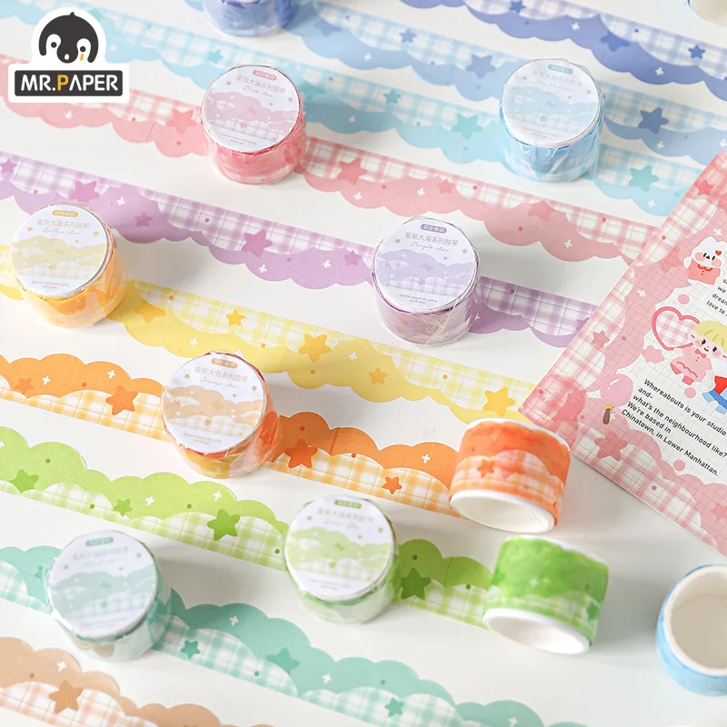 

Mr.paper 10 видов конструкций Washi лента Kawaii ручная учетная запись декоративный материал Лента наклейки этикетка канцелярские товары