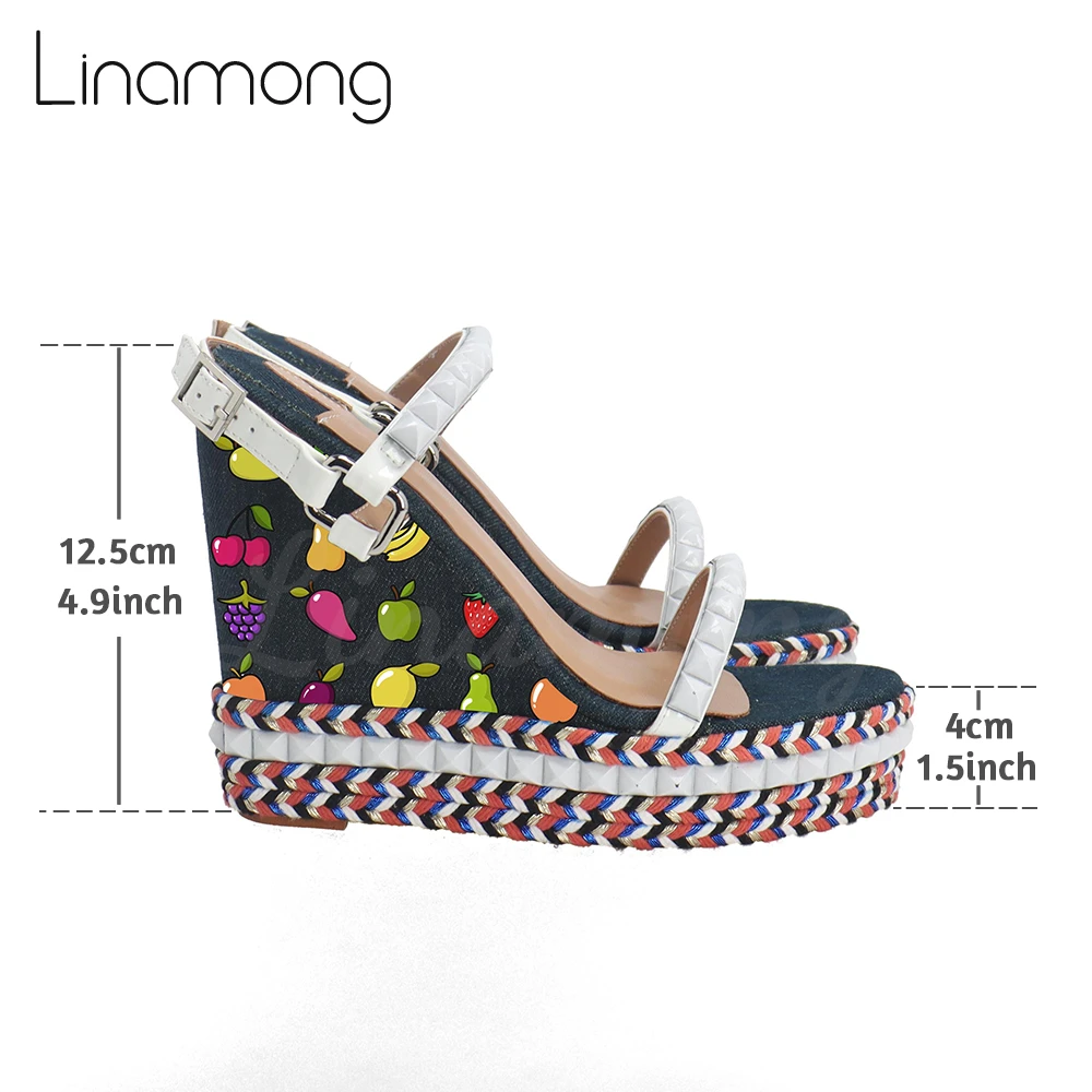 Custom Picture Espadrilles Personalized Sandal for Women Custom Your Own Design Summer Shoes Platform Wedge Round Toe High Heels