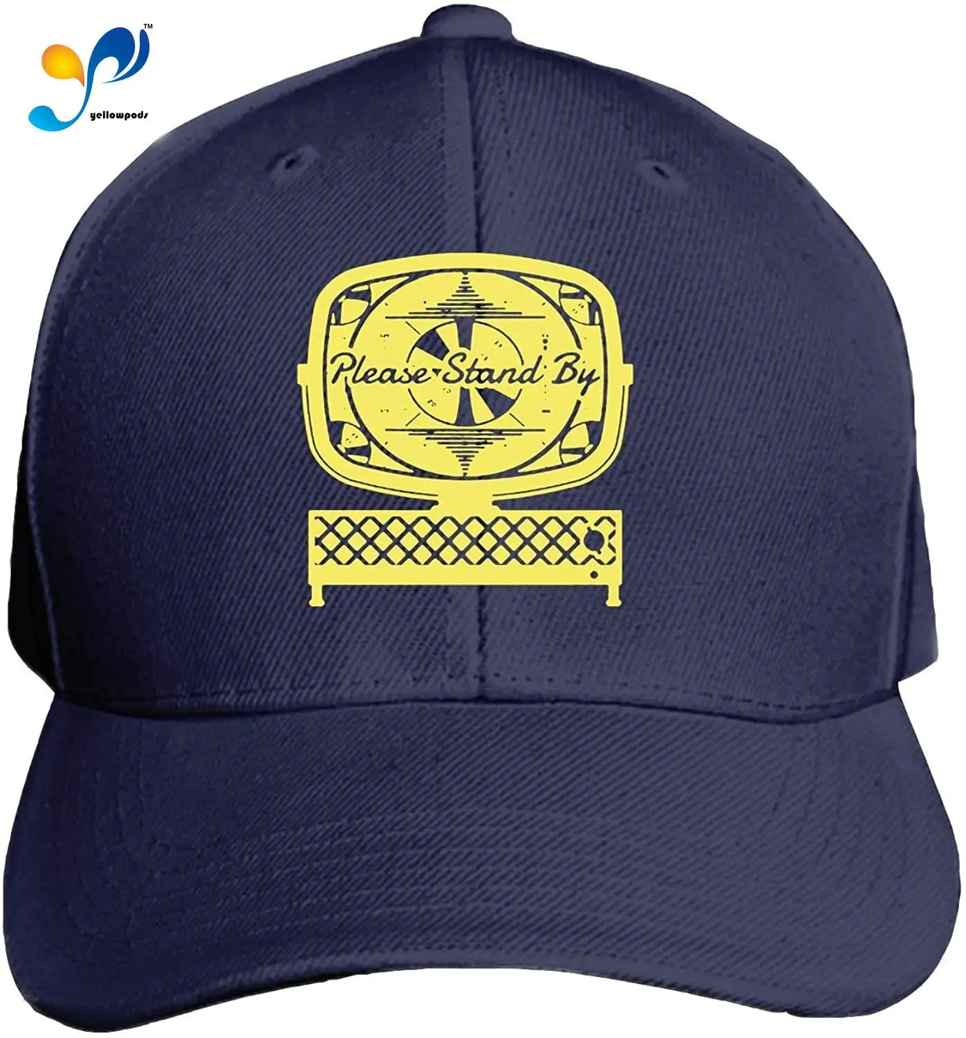 Please Stand by Unisex Washed Twill Baseball Cap Adjustable Peaked Sandwich Hat