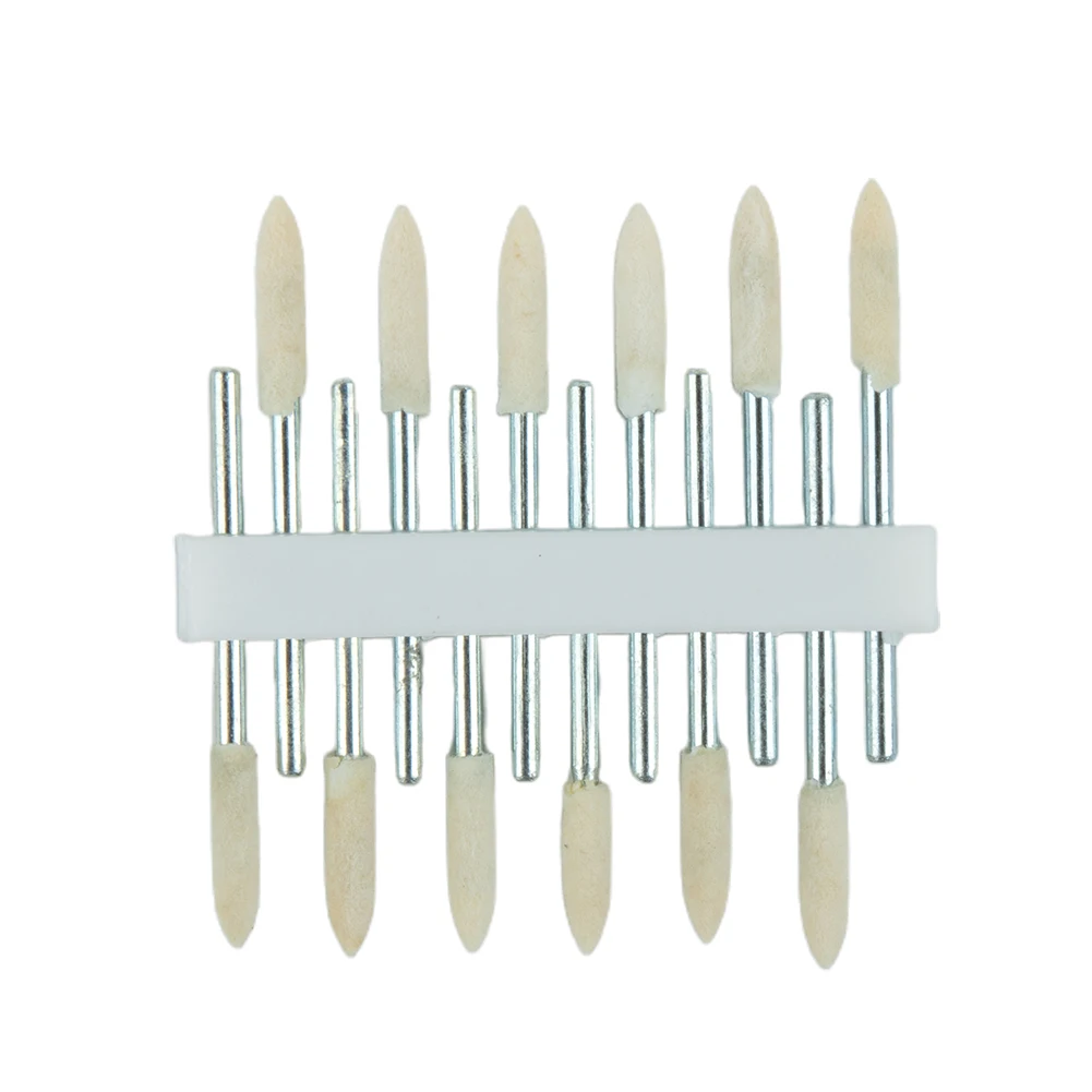 

12 шт. шерстяной войлочный полировальный круг Шлифовальная головка 2,35 мм хвостовик для дрели Dremel вращающийся инструмент полировальный круг ...