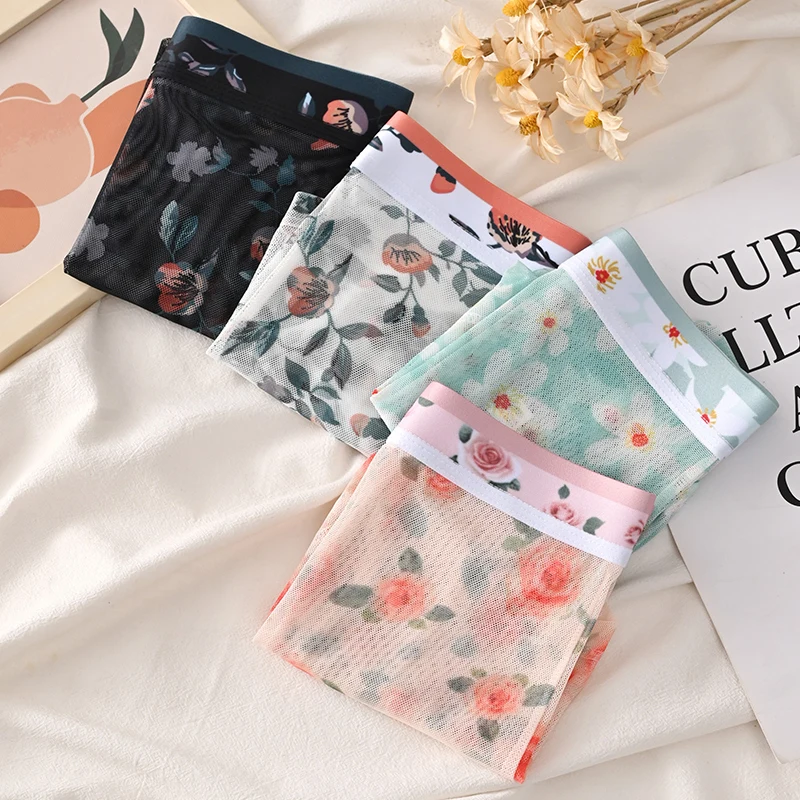 1 шт. мужские прозрачные трусы с принтом